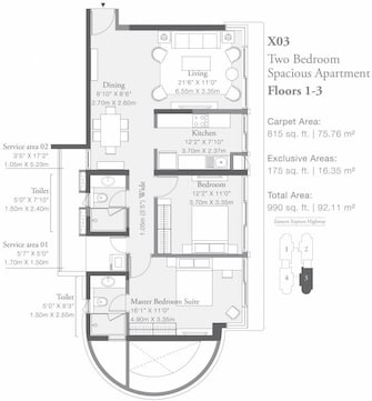 2 BHK Apartment For Rent in Godrej Platinum Mumbai Vikhroli East Mumbai  7605071