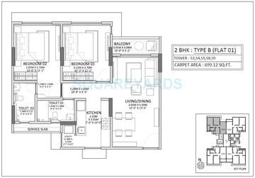  2 BHK Apartment at Godrej Prime, Chembur – for Rent