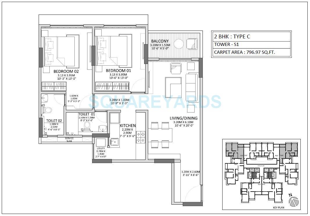 Other, godrej-prime 2 Bedroom 797 Sq.Ft. Apartment In Chembur Mumbai 9314199