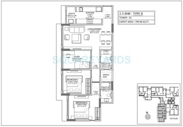  2 BHK Apartment at Godrej Prime, Chembur – for Rent
