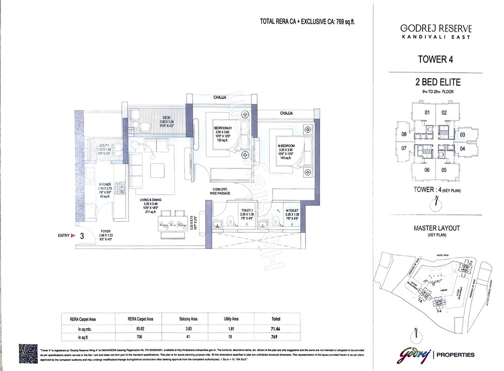 2 BHK 769 Sq. Ft. Apartment in Godrej Reserve Kandivali