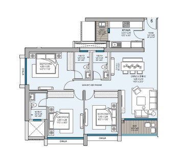  3 BHK Apartment at Godrej Reserve Kandivali, Ashok Nagar – for Sale