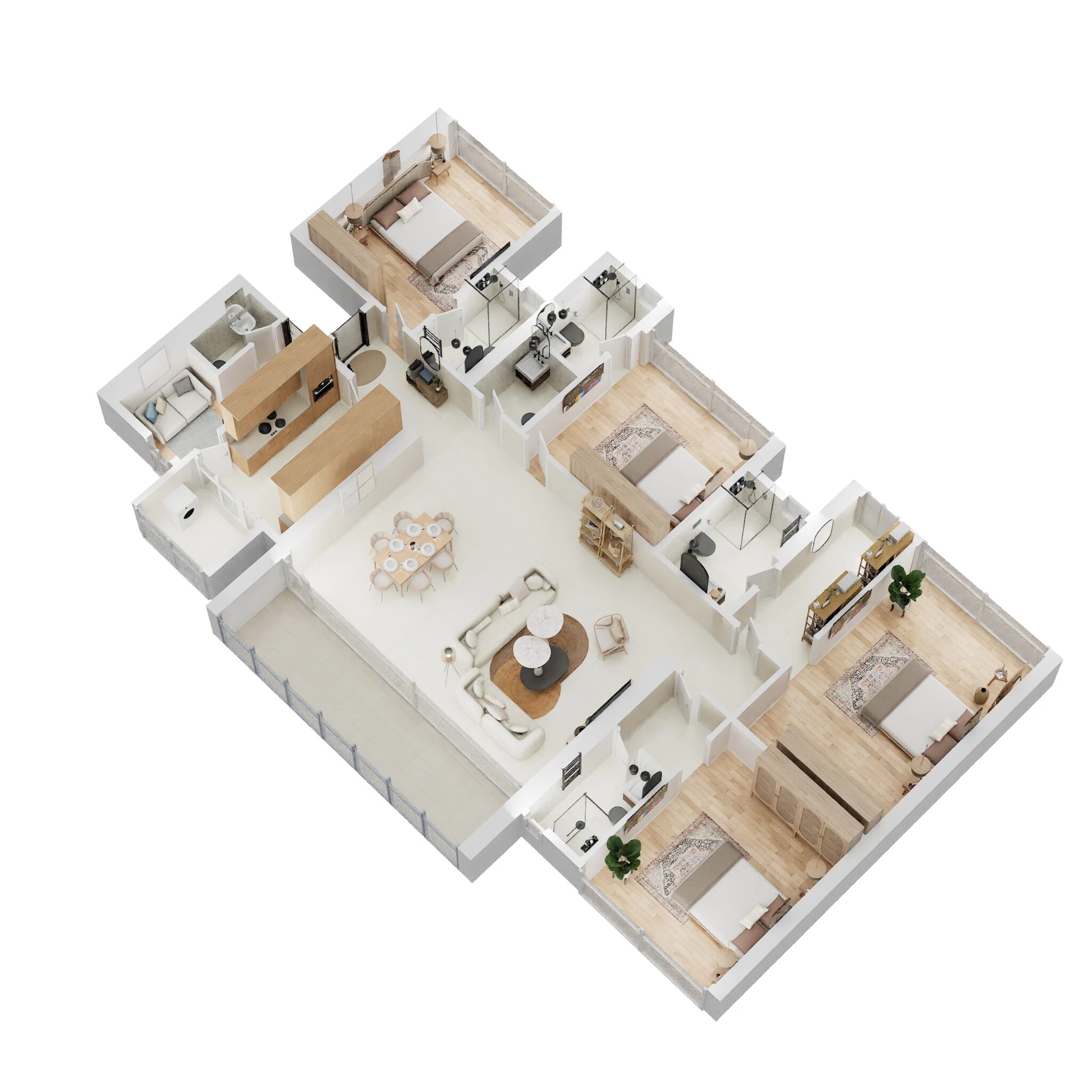 4 BHK 2000 Sq. Ft. Apartment