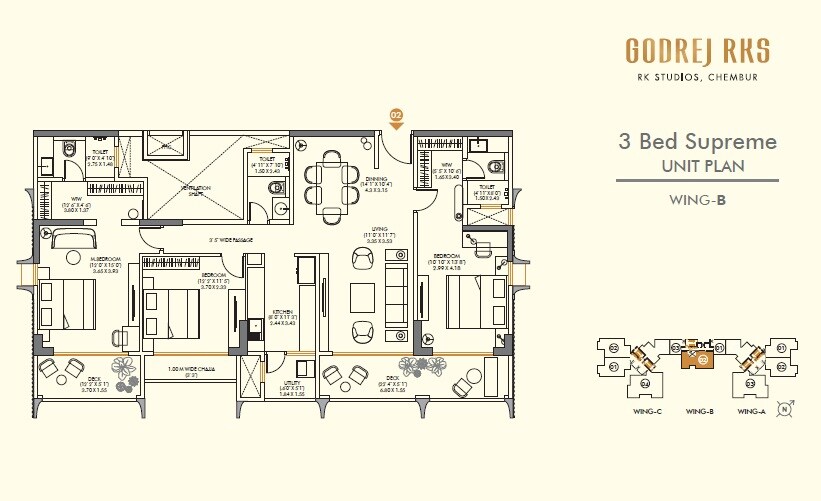 Other, godrej-rks 3 Bedroom 1502 Sq.Ft. Apartment In Chembur Mumbai 8866956