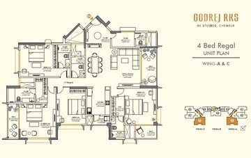  4 BHK Apartment at Godrej RKS, Chembur – for Sale