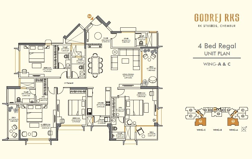 Other, godrej-rks 4 Bedroom 2018 Sq.Ft. Apartment In Chembur Mumbai 7644006