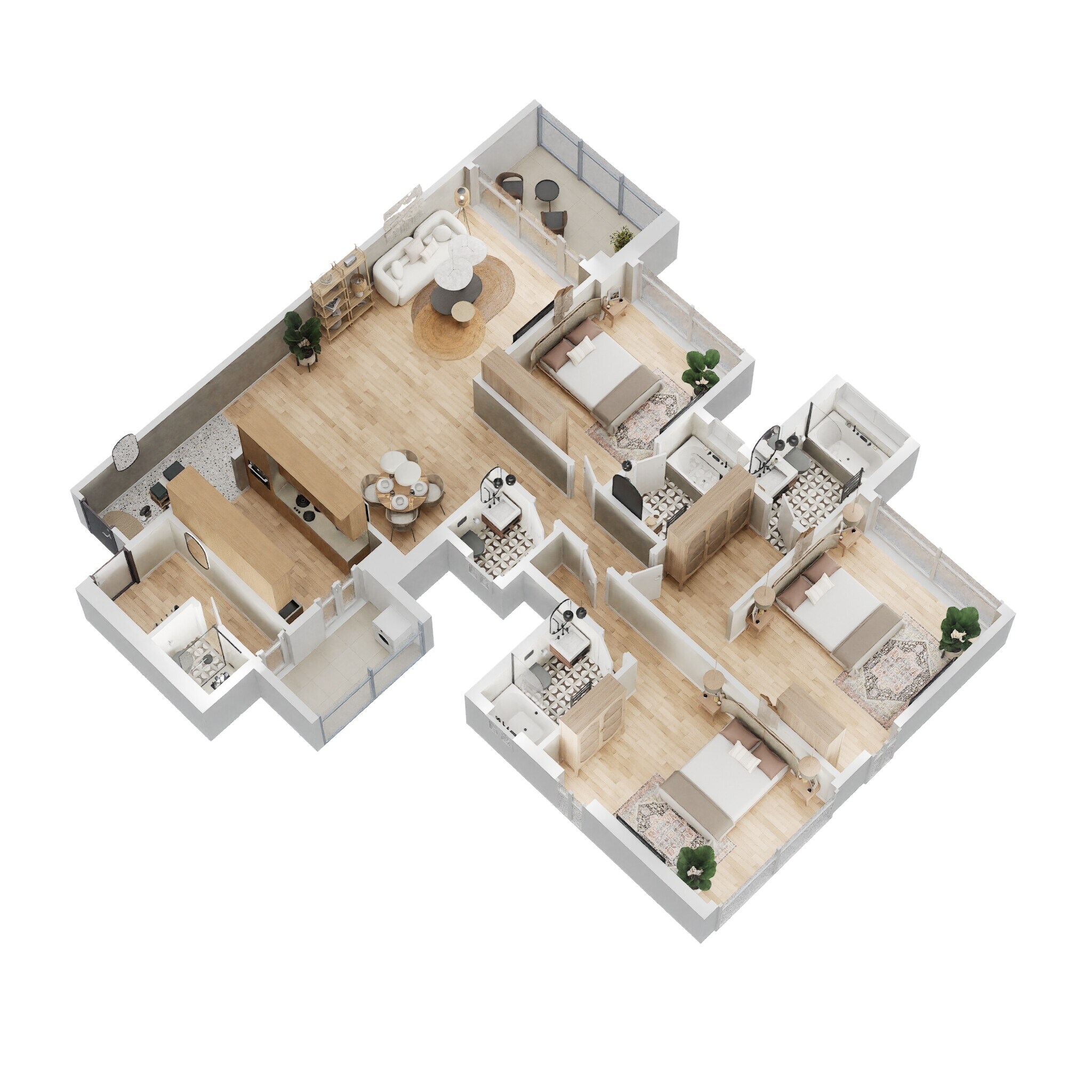 3 BHK 1402 Sq. Ft. Apartment