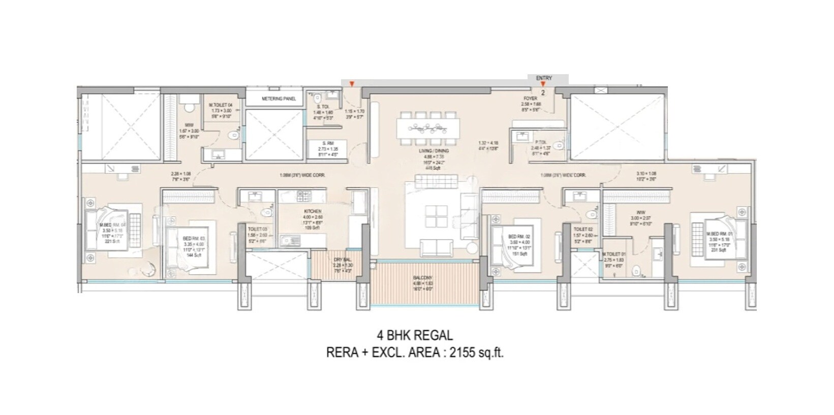 Other, godrej-skyshore 4 Bedroom 2155 Sq.Ft. Apartment In Versova Mumbai 9561385