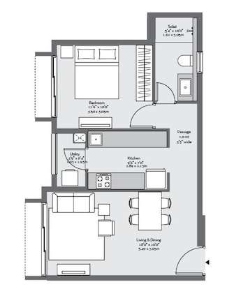 1 BHK Apartment For Rent in Godrej The Trees Vikhroli East Mumbai  7614053