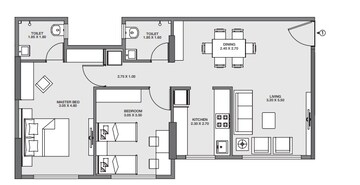  2 BHK Apartment at Godrej Tranquil, Kandivali East – for Rent