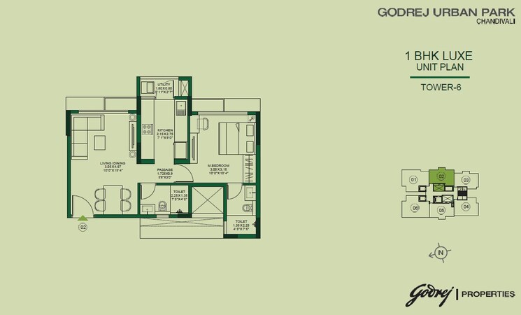 Other, godrej-urban-park 1 Bedroom 455 Sq.Ft. Apartment In Chandivali Mumbai 8752169