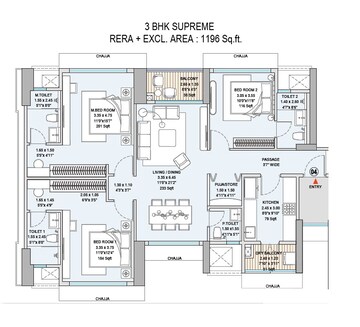  3 BHK Apartment at Godrej Vistas, Vikhroli East – for Sale