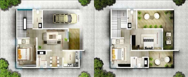 3 BHK 2450 Sq. Ft. Apartment in Goldstar Colour Discovery Villa