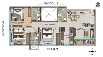  3 BHK Apartment at Gruham Yog Aashray, Ghatkopar East – for Sale