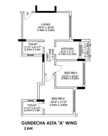  2 BHK Apartment at Gundecha Asta, Sakinaka – for Rent