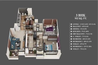 3 BHK Apartment For Resale in Gurukrupa Dhyanam Andheri West Mumbai  7679998