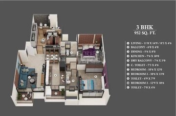  3 BHK Apartment at Gurukrupa Dhyanam, Andheri West – for Sale