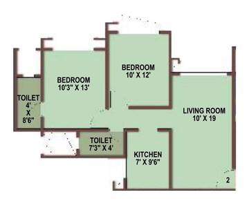  2 BHK Apartment at Gurukrupa Marina Enclave, Jankalyan Nagar – for Sale