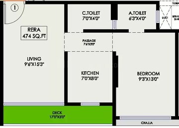  1 BHK Apartment at Gurukrupa Nigam, Ghatkopar East – for Rent