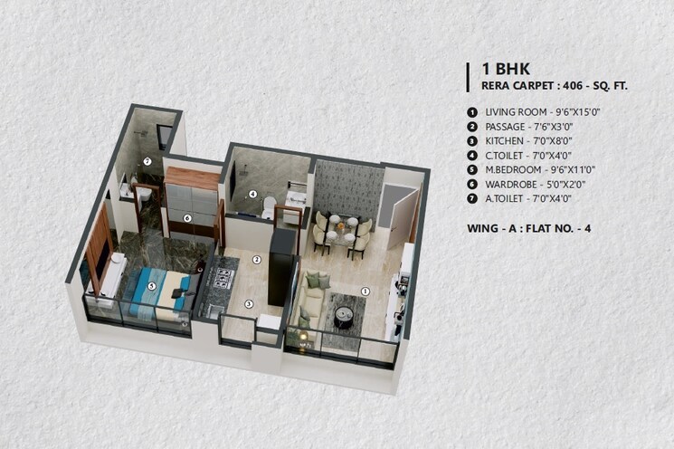 Other, gurukrupa-sharanam 1 Bedroom 406 Sq.Ft. Apartment In Dahisar East Mumbai 8849606