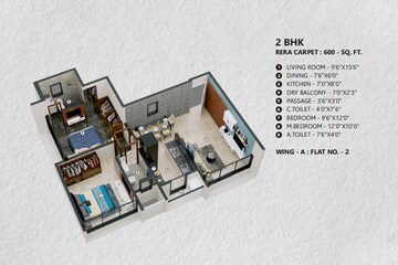  2 BHK Apartment at Gurukrupa Sharanam, Dahisar East – for Sale