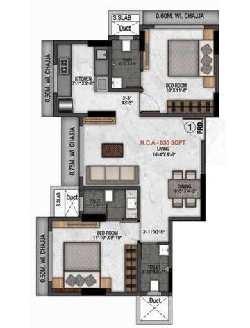 2 BHK Apartment at H Rishabraj Matruchhaya, Daulat Nagar – for Sale