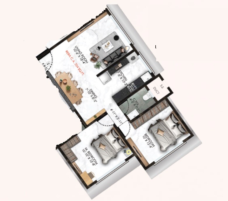 Other, h-rishabraj-saffron-peace 2 Bedroom 704 Sq.Ft. Apartment In Borivali West Mumbai 7934420