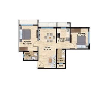  2 BHK Apartment at Harasiddh Viraaj, Malad East – for Rent