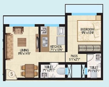  1 BHK Apartment at Harshal Devchhaya, Dahisar East – for Sale