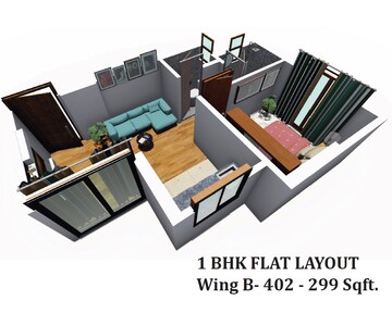  1 BHK Apartment at Haware Amara, Vikhroli East – for Rent