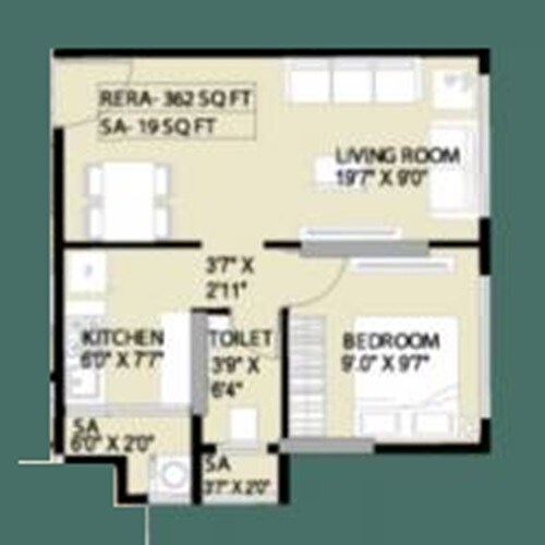 Other, haware-intelligentia-horizon 1 Bedroom 362 Sq.Ft. Apartment In Vikhroli East Mumbai 7926427