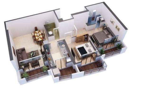 hdil majestic tower apartment 2 bhk 711sqft 20223019173016