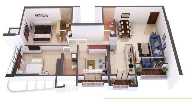 hdil majestic tower apartment 3 bhk 976sqft 20223119173121