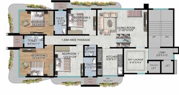  4 BHK Apartment at Heritage Pride Mumbai, Chembur – for Sale