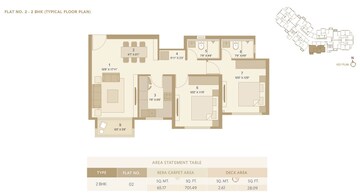  2 BHK Apartment at Hiranandani Castalia Kandivali, Kandivali West – for Sale
