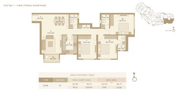  3 BHK Apartment at Hiranandani Castalia Kandivali, Kandivali West – for Sale