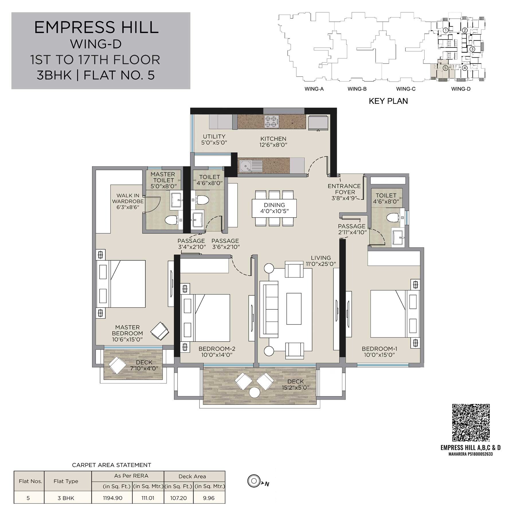 Other, hiranandani-empress-hill 3 Bedroom 1195 Sq.Ft. Apartment In Powai Mumbai 7971368