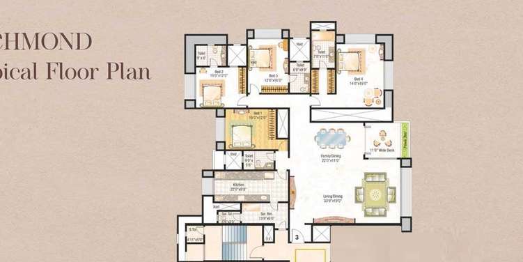 hiranandani gardens richmond tower apartment 4 bhk 3470sqft 20234826144845