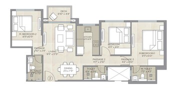  3 BHK Apartment at Hiranandani Highland, Powai – for Rent