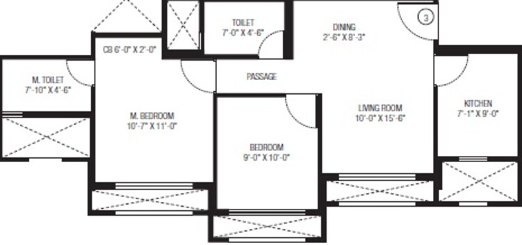 hiranandani obelia the walk apartment 2bhk 549sqft 51