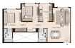 Hiranandani Tamara 2 BHK Layout