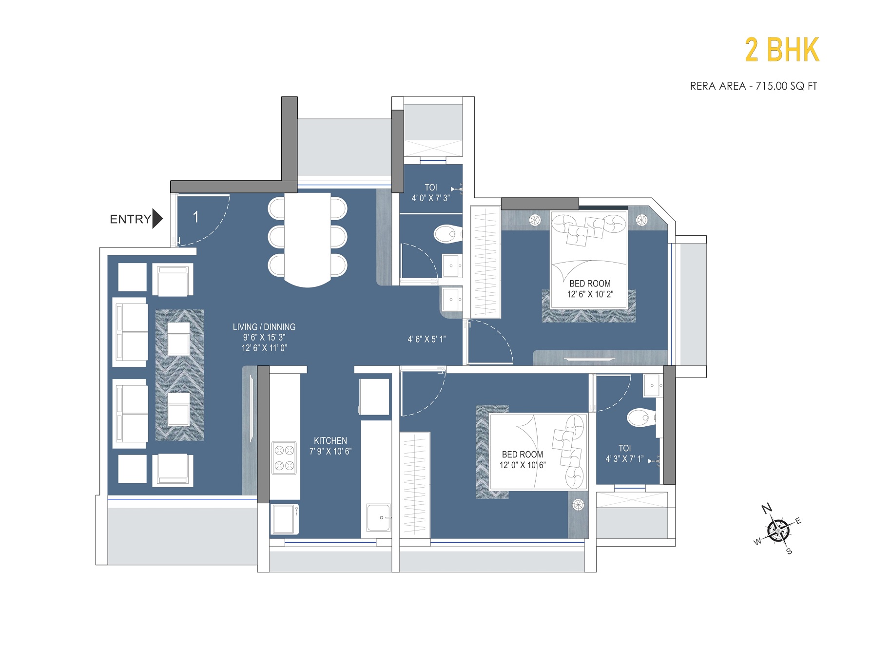 HK Vallabh Darshan 2 BHK Layout