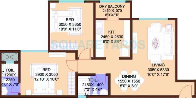 hpa spaces vicenza regency apartment 2bhk 939sqft1