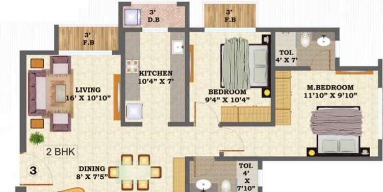 hubtown hill crest apartment 2 bhk 1090sqft 20201501181523