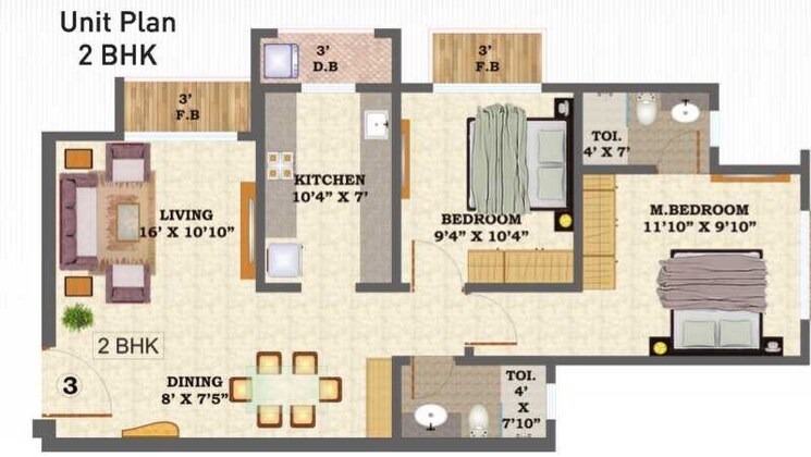 Other, hubtown-hillcrest 2 Bedroom 657 Sq.Ft. Apartment In Andheri East Mumbai 8776620