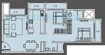  2 BHK Apartment at Hubtown Hillcrest, Andheri East – for Rent