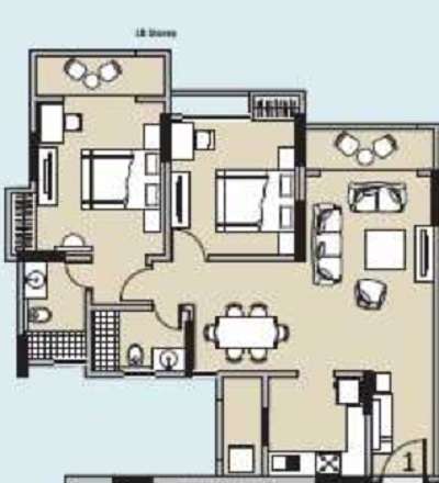2 BHK 1340 Sq. Ft. Apartment in Hubtown Redwood And Rosewood