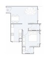 Hubtown Rising City Houston Residency 1 BHK Layout