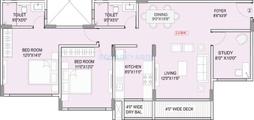 2 BHK Apartment at Hubtown Seasons, Chembur – for Rent