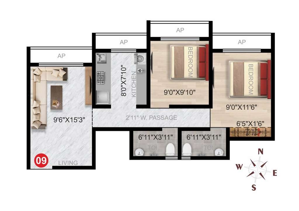 Imperial Paramount Floor Plans - Nalasopara West, Mumbai